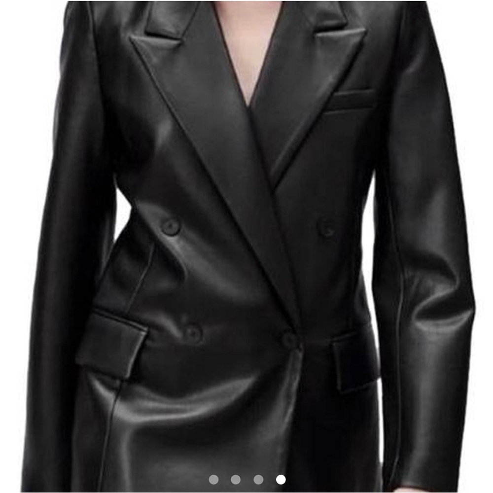 Zara black faux blazer